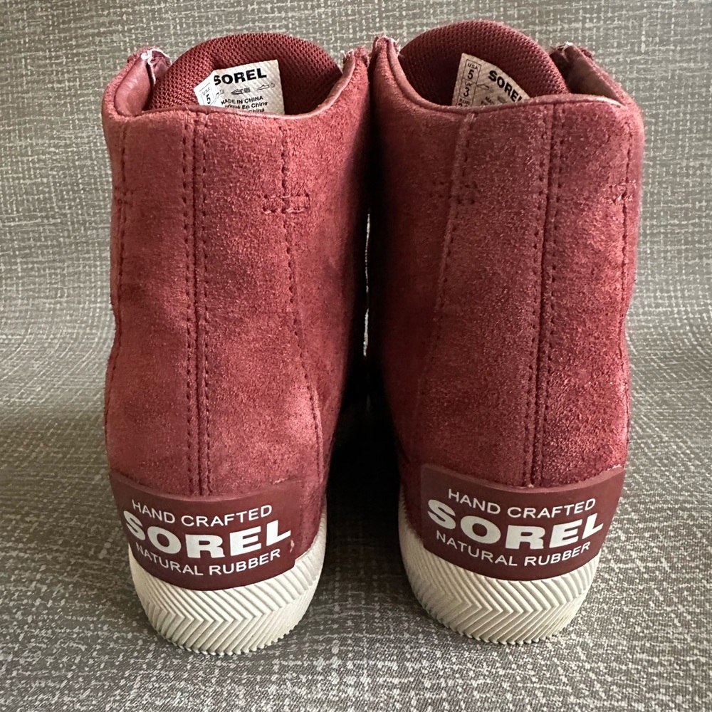 SOREL Women's Out N About Wedge Boot in Spice Chalk size 5 - Picture 6 of 10